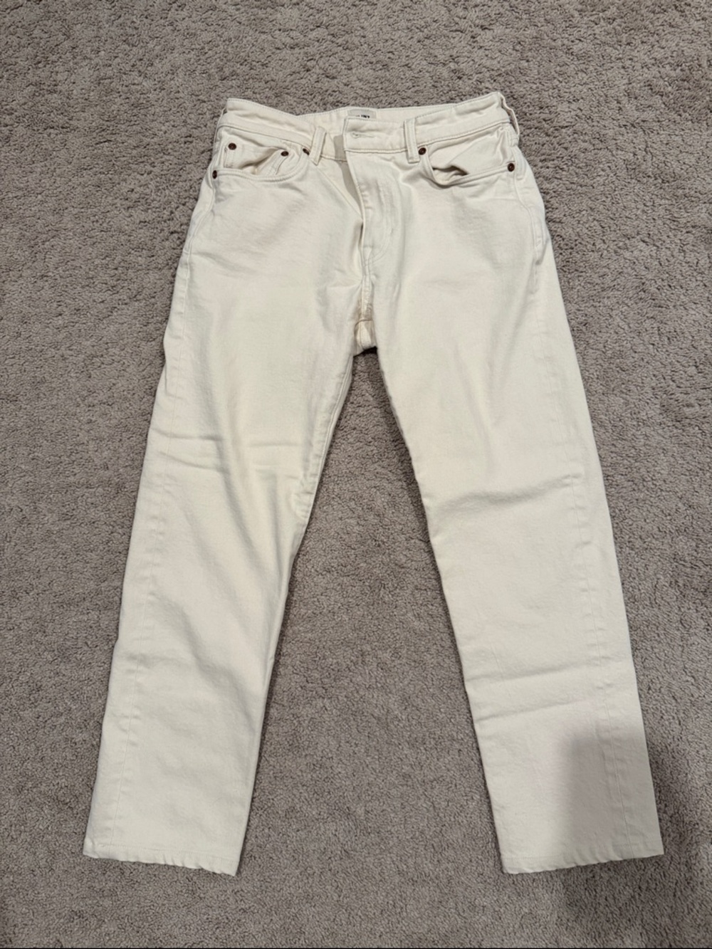 Straight Selvedge Denim - Off White